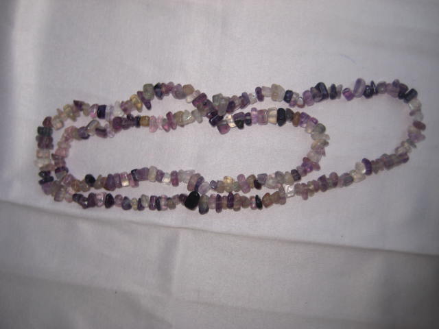 Fluorite Necklace mental enhancement and clarity, improved decision making, clearing the energy field 2601